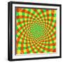 Cyclic Optical Illusion-bigimage-Framed Art Print