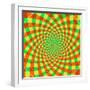 Cyclic Optical Illusion-bigimage-Framed Art Print