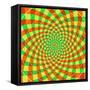 Cyclic Optical Illusion-bigimage-Framed Stretched Canvas