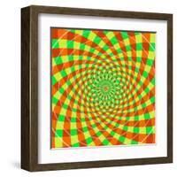 Cyclic Optical Illusion-bigimage-Framed Art Print