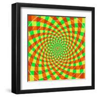 Cyclic Optical Illusion-bigimage-Framed Art Print