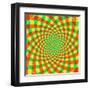 Cyclic Optical Illusion-bigimage-Framed Art Print