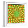 Cyclic Optical Illusion-bigimage-Framed Art Print