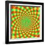 Cyclic Optical Illusion-bigimage-Framed Art Print