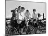 Cycling Discussion-null-Mounted Photographic Print