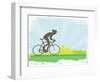 Cycling Grunge Poster Template-JackyBrown-Framed Art Print