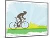 Cycling Grunge Poster Template-JackyBrown-Mounted Art Print