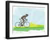 Cycling Grunge Poster Template-JackyBrown-Framed Art Print