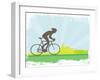 Cycling Grunge Poster Template-JackyBrown-Framed Art Print