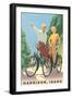 Cycling in Harrison-null-Framed Art Print