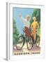 Cycling in Harrison-null-Framed Art Print