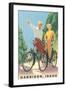 Cycling in Harrison-null-Framed Art Print