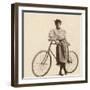 Cycling Outfit of 1890s-null-Framed Photographic Print