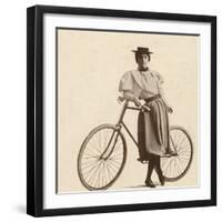 Cycling Outfit of 1890s-null-Framed Photographic Print