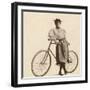 Cycling Outfit of 1890s-null-Framed Photographic Print