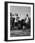 Cycling over a Stile-null-Framed Photographic Print
