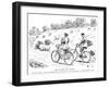 Cycling Replaces Horseriding, 1895-null-Framed Art Print