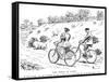 Cycling Replaces Horseriding, 1895-null-Framed Stretched Canvas