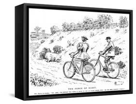 Cycling Replaces Horseriding, 1895-null-Framed Stretched Canvas