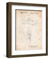 Cycling Shoes Patent-Cole Borders-Framed Art Print