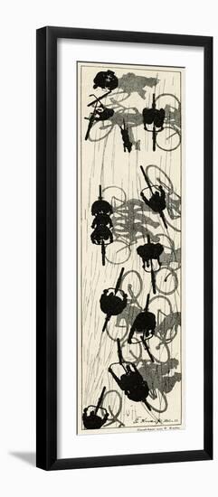 Cycling Silhouette-E. Kneiss-Framed Photographic Print