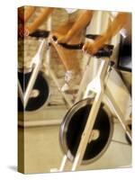 Cycling Spinning Class in Action-null-Stretched Canvas