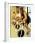 Cycling Spinning Class in Action-null-Framed Photographic Print