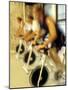 Cycling Spinning Class in Action-null-Mounted Photographic Print