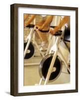 Cycling Spinning Class in Action-null-Framed Photographic Print