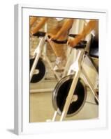 Cycling Spinning Class in Action-null-Framed Photographic Print