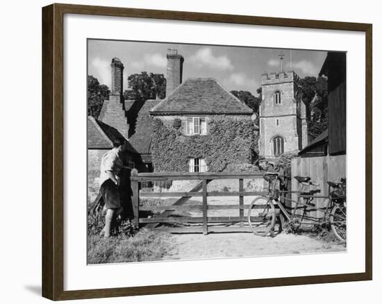 Cycling Stop-null-Framed Photographic Print