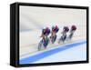 Cycling Team Competing on the Velodrome-Chris Trotman-Framed Stretched Canvas