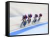 Cycling Team Competing on the Velodrome-Chris Trotman-Framed Stretched Canvas