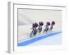 Cycling Team Competing on the Velodrome-Chris Trotman-Framed Premium Photographic Print