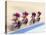 Cycling Team Competing on the Velodrome-Chris Trotman-Stretched Canvas