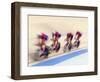 Cycling Team Competing on the Velodrome-Chris Trotman-Framed Photographic Print