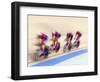 Cycling Team Competing on the Velodrome-Chris Trotman-Framed Photographic Print