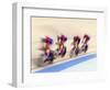 Cycling Team Competing on the Velodrome-Chris Trotman-Framed Photographic Print
