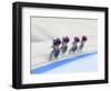 Cycling Team Competing on the Velodrome-Chris Trotman-Framed Photographic Print