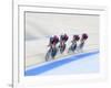 Cycling Team Competing on the Velodrome-Chris Trotman-Framed Photographic Print