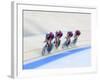 Cycling Team Competing on the Velodrome-Chris Trotman-Framed Photographic Print