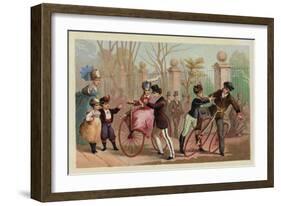 Cycling-null-Framed Giclee Print