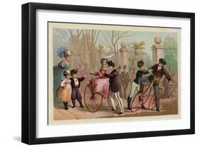 Cycling-null-Framed Giclee Print