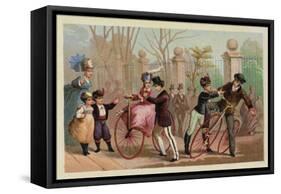 Cycling-null-Framed Stretched Canvas