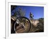 Cyclist in a Mountain Biking Race, Denver, Colorado, USA-null-Framed Photographic Print
