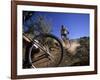 Cyclist in a Mountain Biking Race, Denver, Colorado, USA-null-Framed Photographic Print