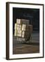 Cyclist in China with huge load of boxes-Charles Bowman-Framed Photographic Print