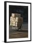 Cyclist in China with huge load of boxes-Charles Bowman-Framed Photographic Print