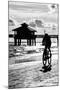 Cyclist on a Florida Beach at Sunset-Philippe Hugonnard-Mounted Photographic Print