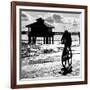 Cyclist on a Florida Beach at Sunset-Philippe Hugonnard-Framed Photographic Print